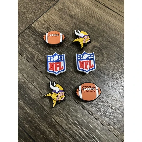 Minnesota Vikings Football Team Charm For Crocs Shoe Charms Pieces